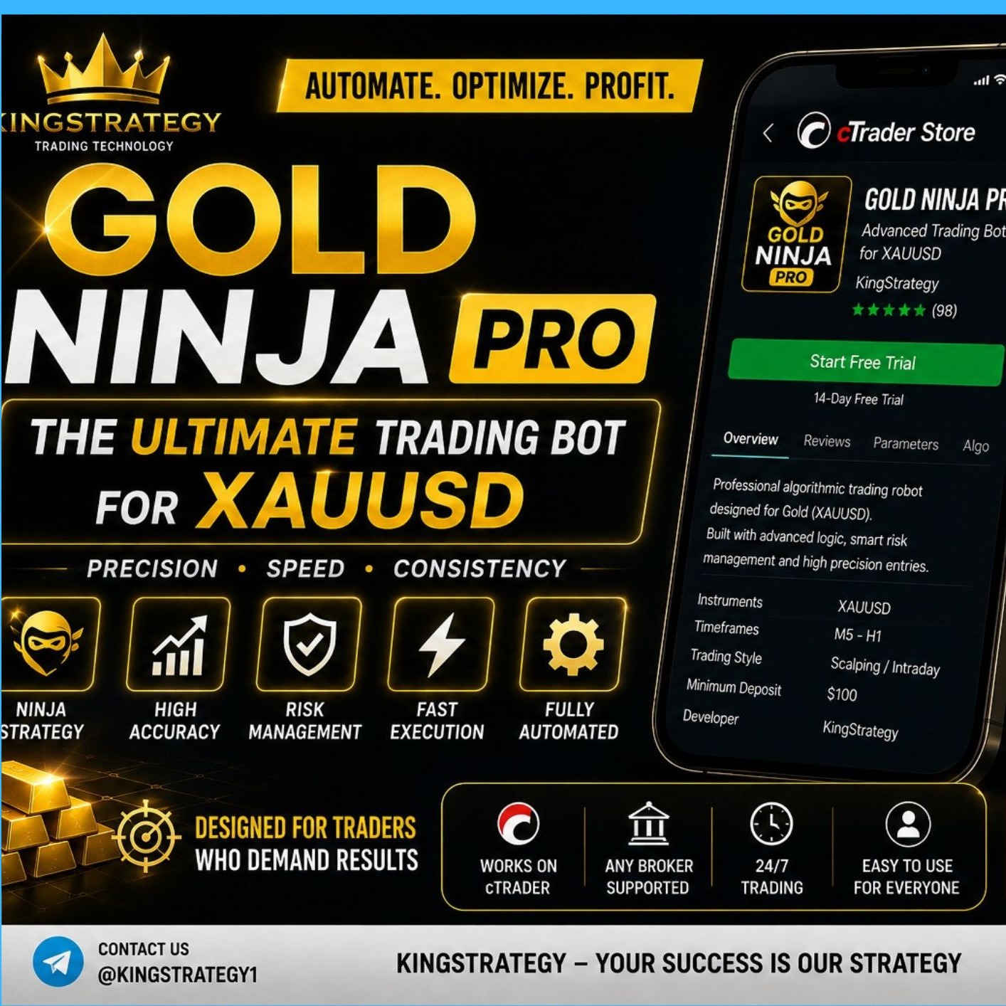 "Gold Ninja Vers.UGD PRO" โลโก้