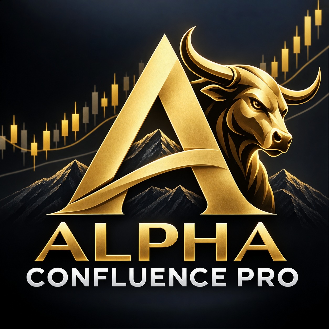 "Alpha Confluence Pro" 로고