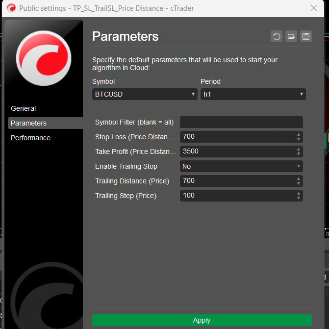 Logo "TP_SL_TrailSL_Price Distance"