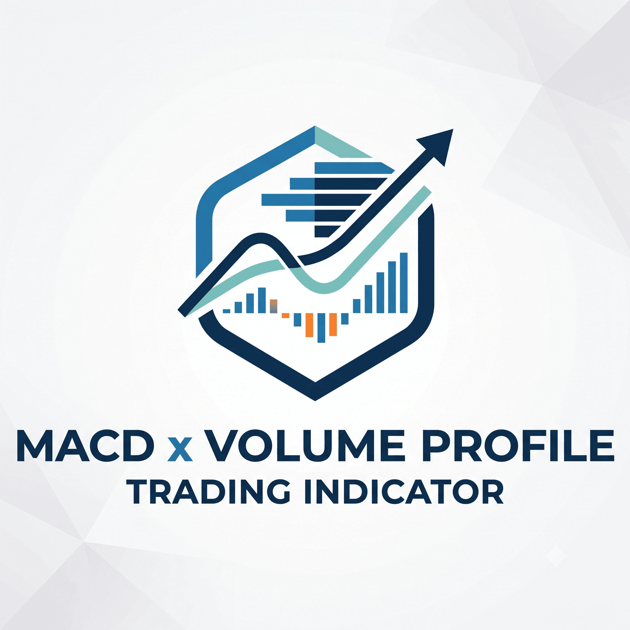 "MACD x Volume Profile" 로고