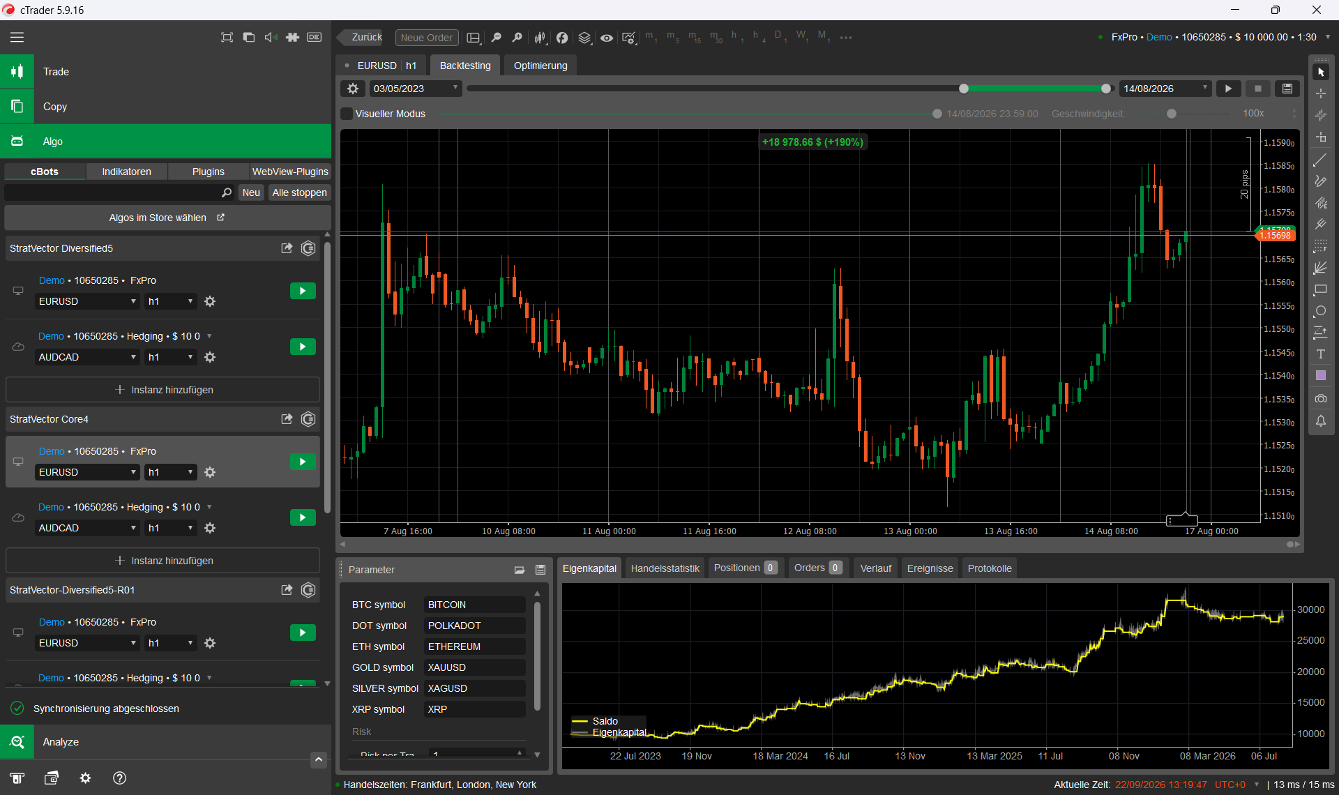 Trading product for StratVector Core4 cBot Position Sizer ADX, image 5