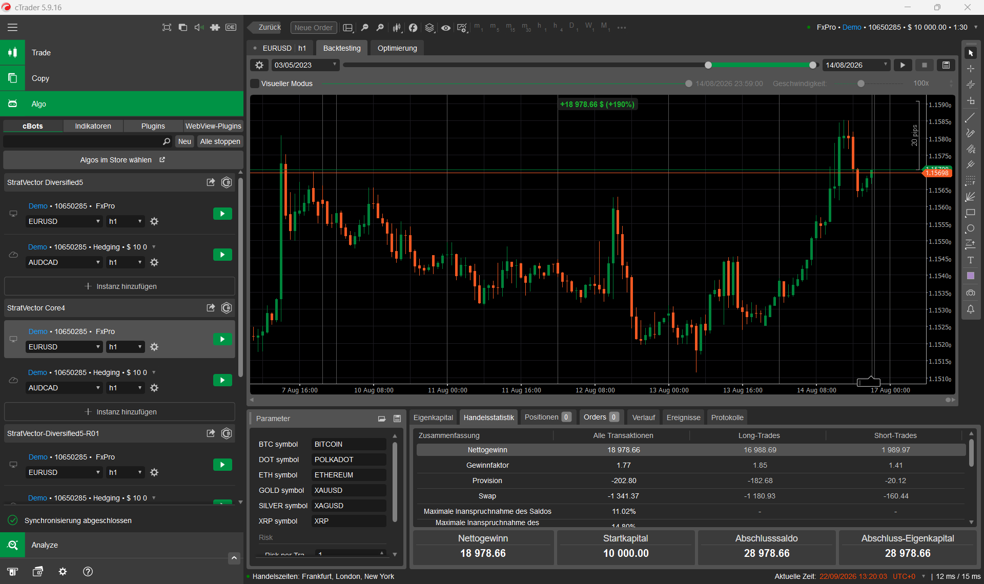 Trading product for StratVector Core4 cBot Position Sizer ADX, image 6