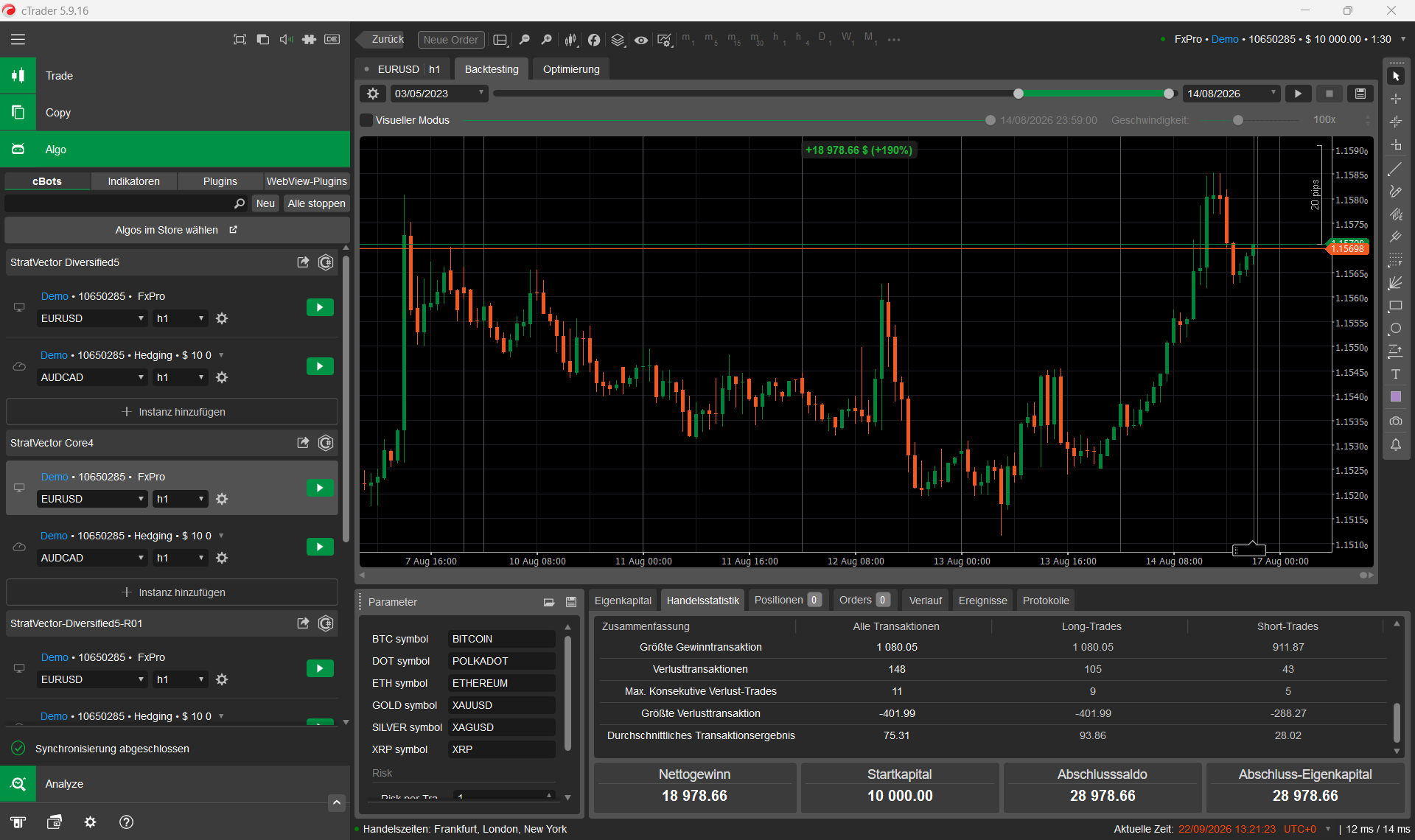 Trading product for StratVector Core4 cBot Position Sizer ADX, image 4