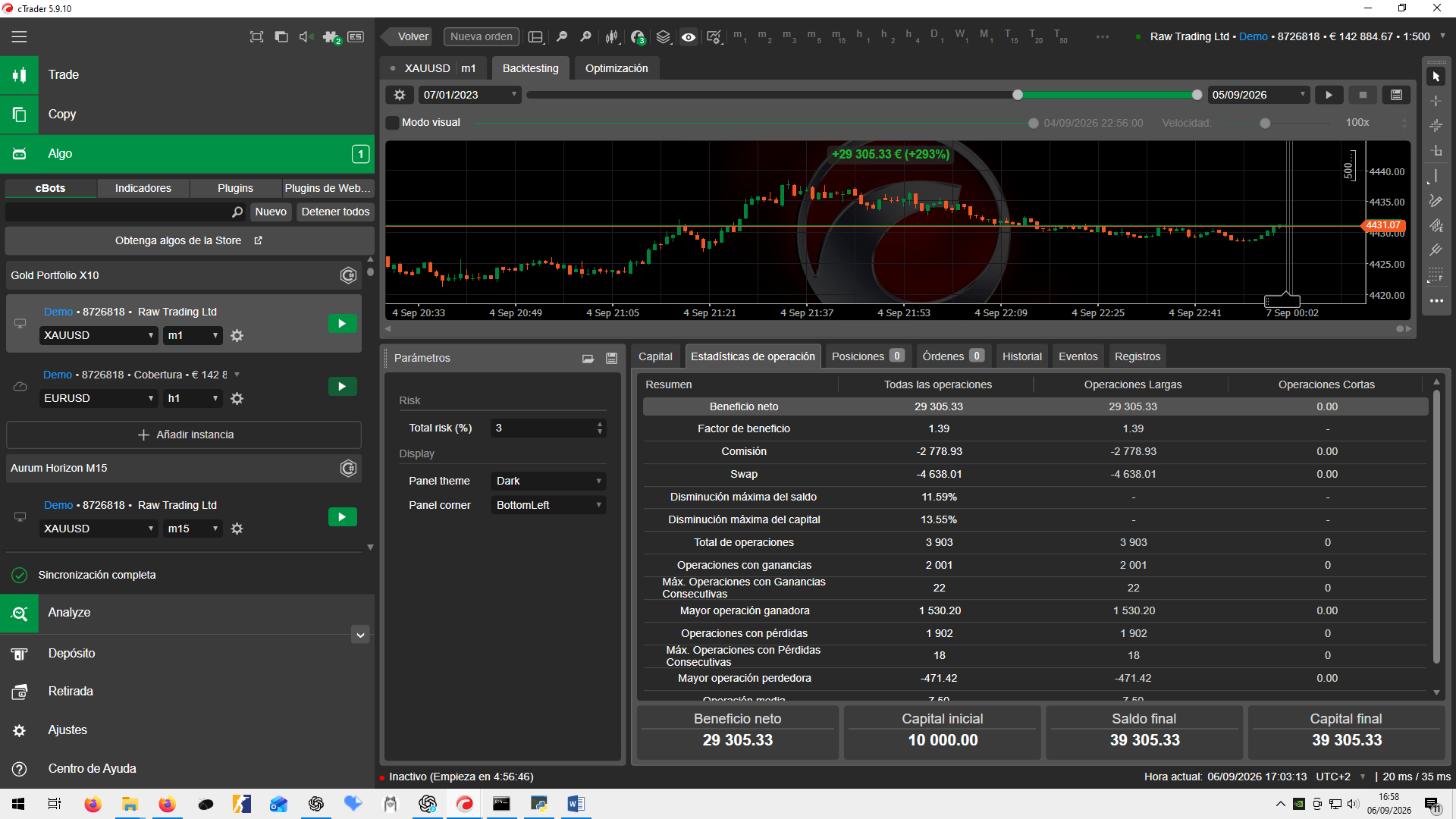 Trading product for Gold Portfolio X10 cBot Position Sizer Risk/Reward , image 3