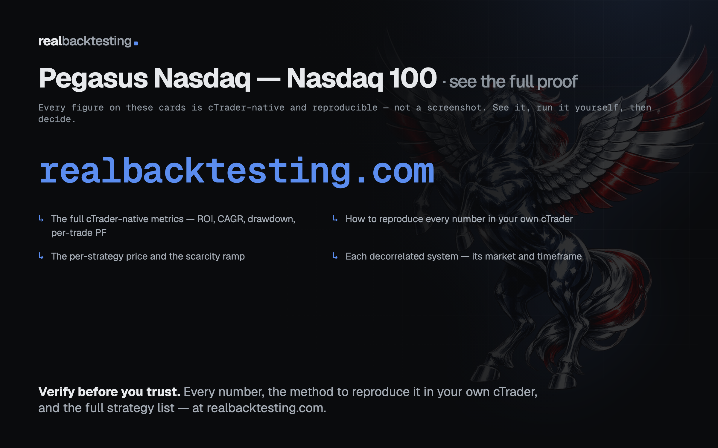 Trading product for realbacktesting Pegasus Nasdaq Free cBot Consistent Returns Stop Loss (SL) Manager, image 7