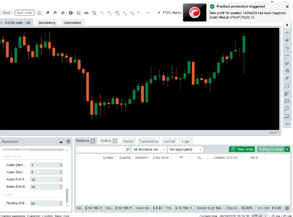 Trading product for MSS MULTI-INSTRUMENT cBot Consistent Returns Position Sizer, image 7