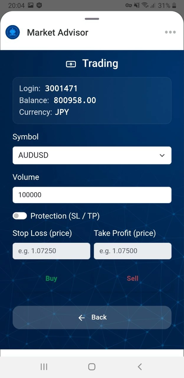 "AI Financial Assistant" 업로드된 이미지