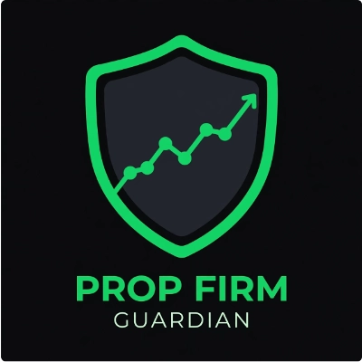 "Prop Guardian - Daily Equity Shield" 로고
