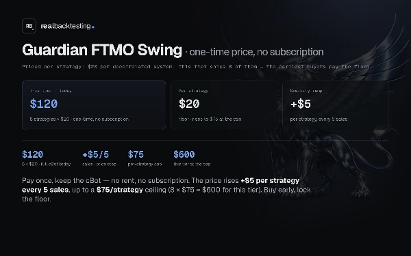 Trading product for realbacktesting Guardian FTMO Swing cBot Consistent Returns Conservative, image 4