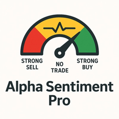Логотип продукта "Alpha Sentiment Pro"