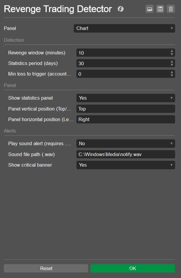 "Revenge Trading Detector" uploaded image