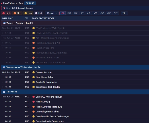 Trading product for Live Economic Calendar Pro Multi-platform plugin Economic Calendar, image 3
