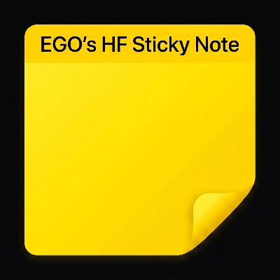 "EGOs HF Sticky Note" logo