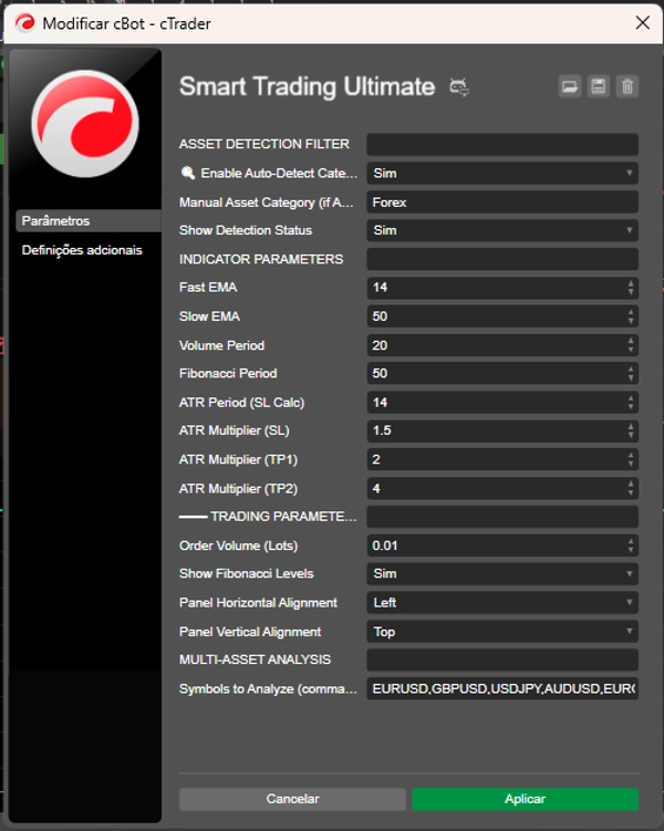 Trading product for Smart Trading Ultimate cBot Fibonacci TP Manager, image 4