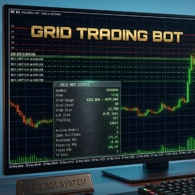 "Automated Grid Trading" logo