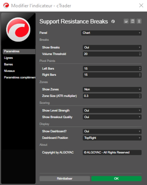 Trading product for Support Resistance Breaks Indikator Key Levels Market Structure, image 5