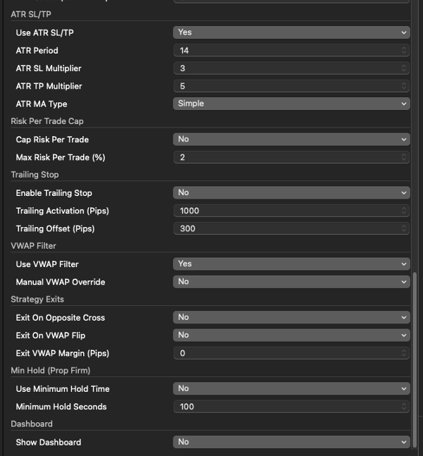 Trading product for Ultimate Immortal Gold cBot Position Sizer EMA, image 10