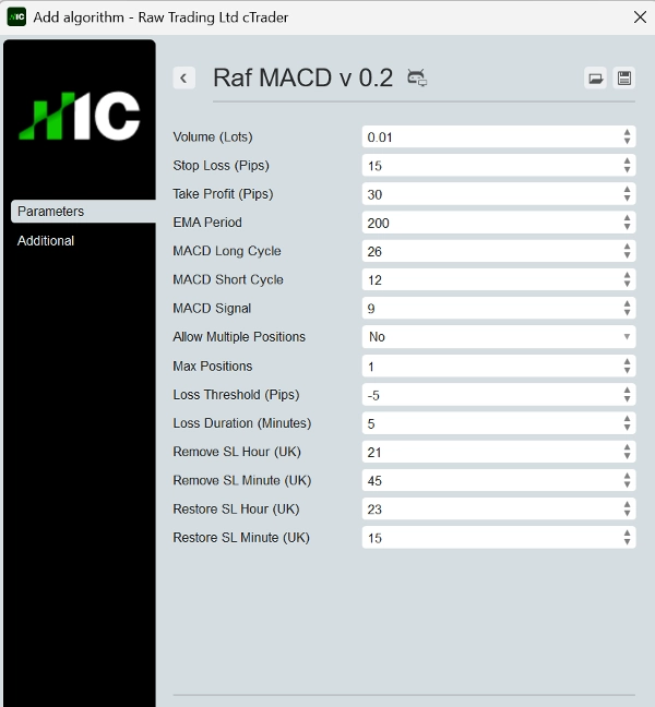 Trading product for Raf MACD v 0.2 cBot TP Manager Stop Loss (SL) Manager, image 6