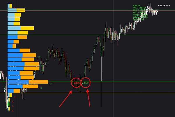 Trading product for Raf Volume Profile Pro v3.0 مؤشر EMA Breaker Block, image 4