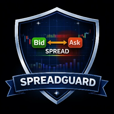 "SpreadGuard  Cost  Spread Overlay" logo