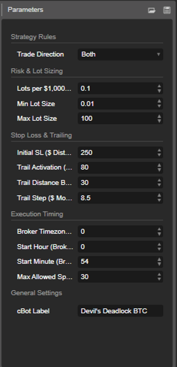 Trading product for Devils DeadLock BT3 cBot Consistent Returns No Overtrading, image 5