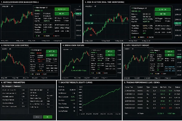 Trading product for Risk Manager  V2_noSourceCode cBot No Overtrading Stop Loss (SL) Manager, image 2