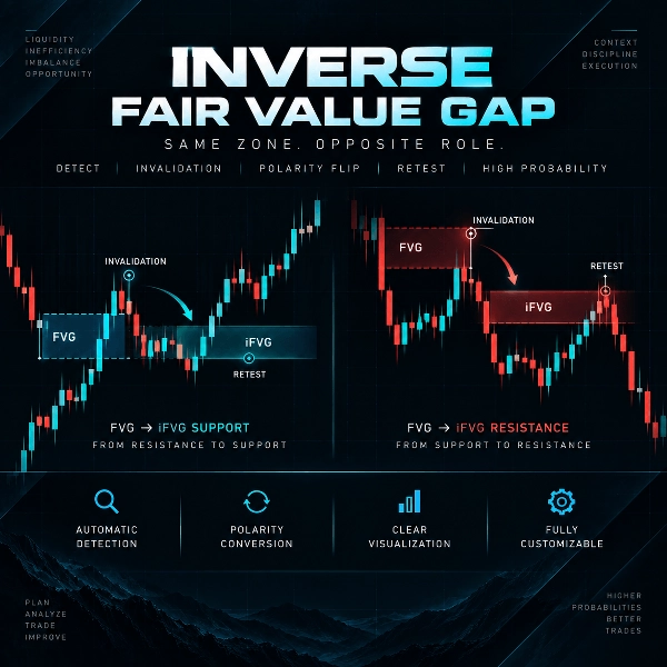 Trading product for Inverse Fair Value Gap (iFVG) [Iridio Capital] Indikator Forex Signal, image 2