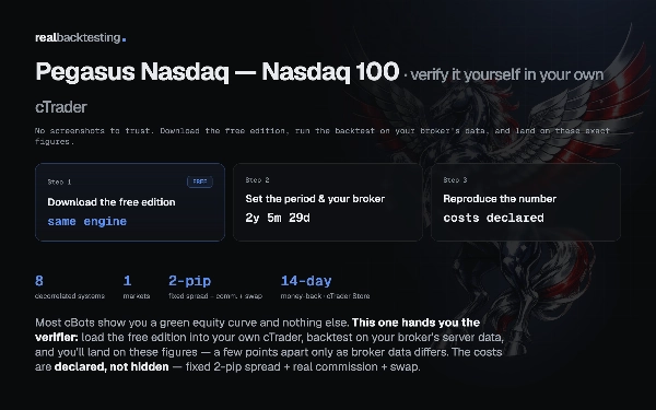 Trading product for realbacktesting Pegasus Nasdaq cBot Consistent Returns Stop Loss (SL) Manager, image 4