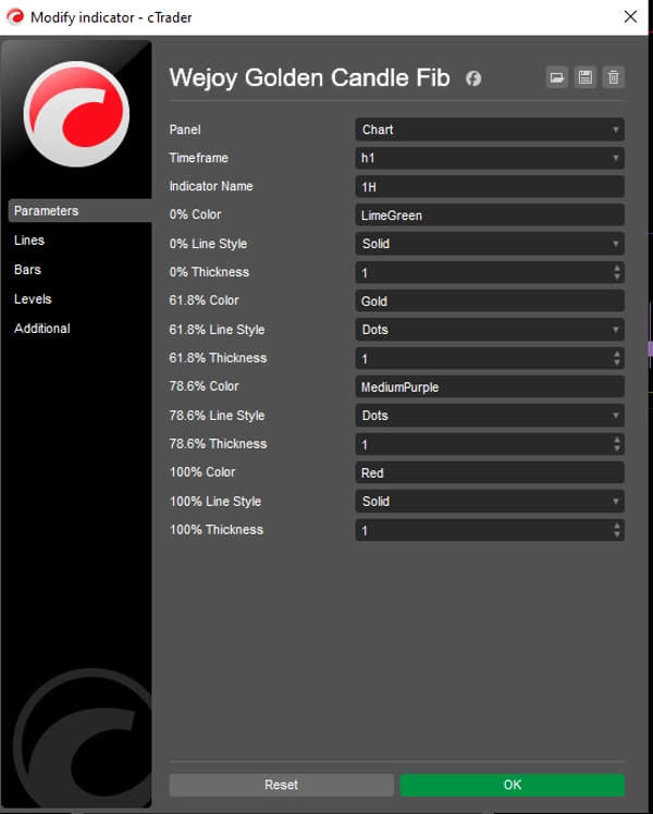 "Wejoy Golden Candle Fib" yüklenen resmi