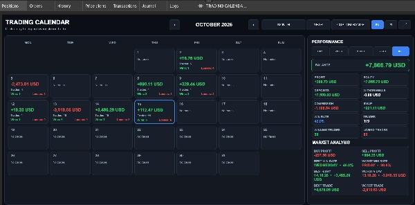Trading product for CALENDAR Desktop plugin Trade Journal Performance Report, image 2