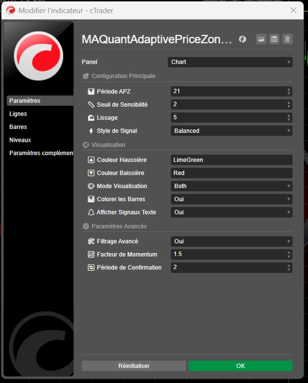 "MAQuantAdaptivePriceZoneOscillator" uploaded image