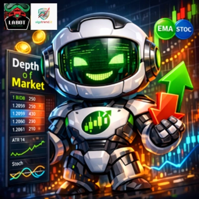 Logotipo de "Depth of Market + MA + Stochastic"