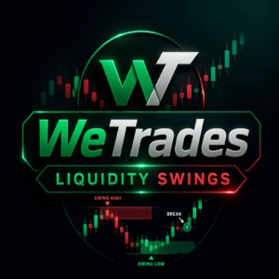 Logo "WeTrades Liquidity Swings"