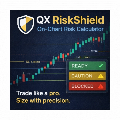 "QX RiskShield" logo