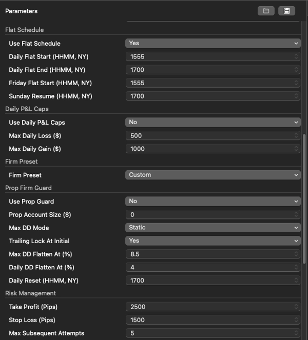 Trading product for Ultimate Immortal Gold cBot Position Sizer EMA, image 3