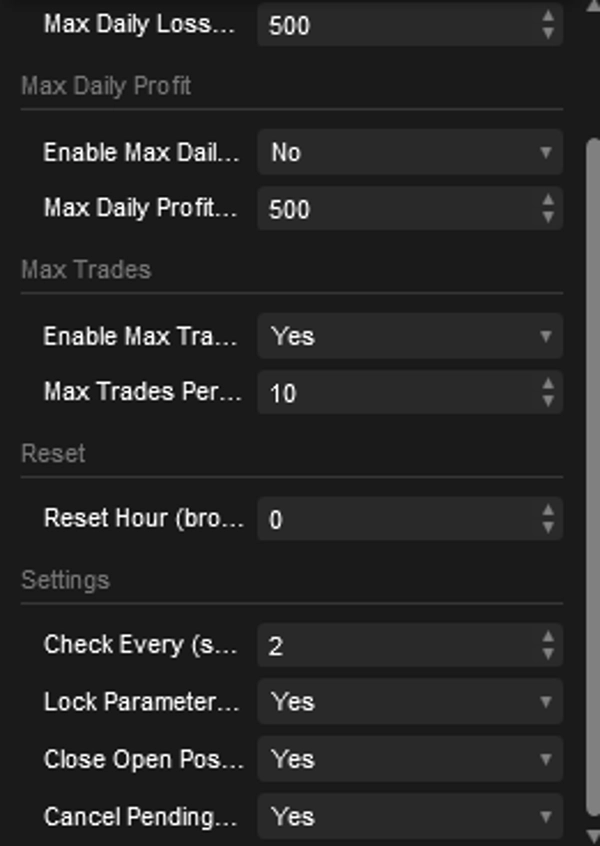 Trading product for DrawdownShield cBot No Overtrading Balanced, image 5