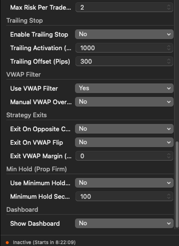 Trading product for Ultimate Immortal Gold cBot Position Sizer EMA, image 4