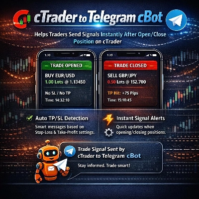Logótipo de "cTrader To Telegram Signals"