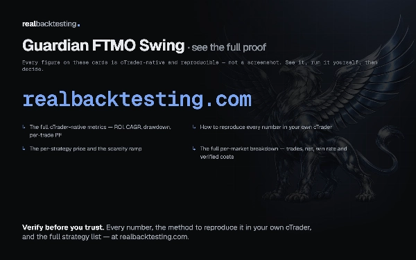 Trading product for realbacktesting Guardian FTMO Swing cBot Consistent Returns Conservative, image 7