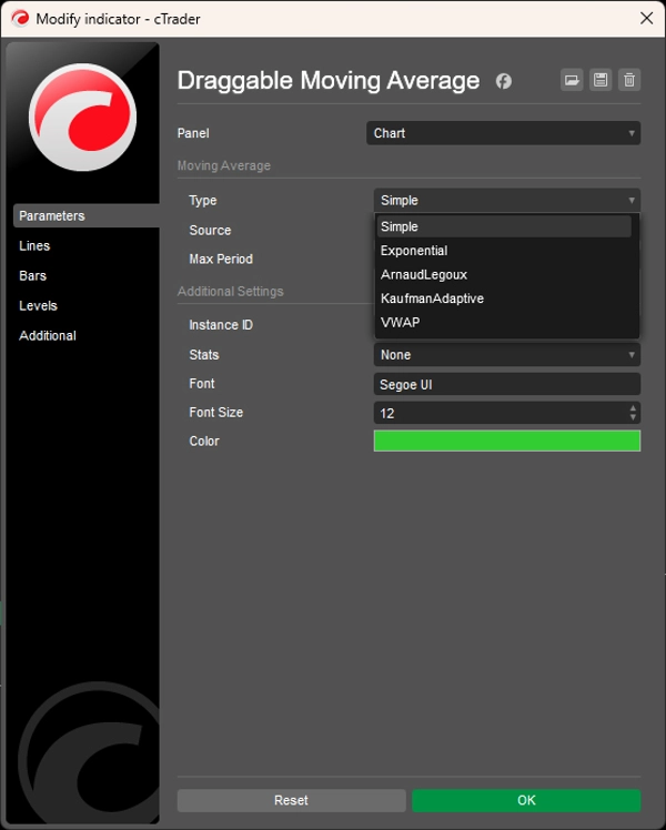 "Draggable Moving Average" uploaded image