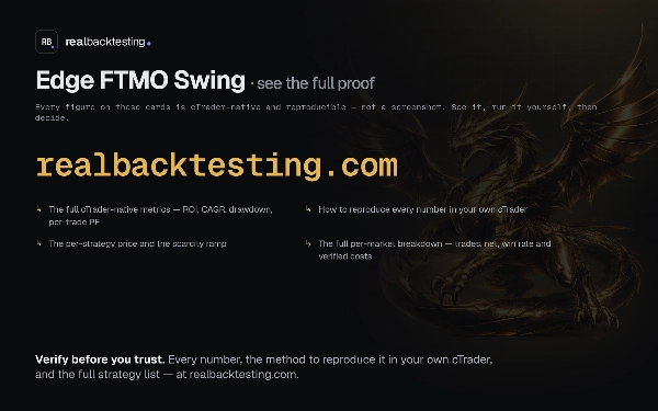 Trading product for realbacktesting Edge FTMO Swing cBot Consistent Returns No Overtrading, image 7