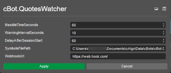 صورة "cBot.QuotesWatcher" المحملة