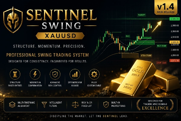 Trading product for Sentinel Swing (XAUUSD) cBot ADX Fixed Lot, image 2
