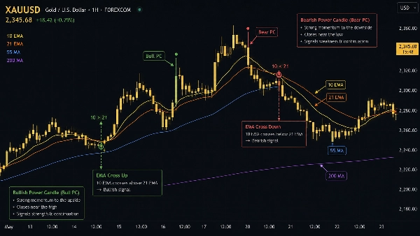 Trading product for AMS Hierarchical Market Cycle Mapper Pro Indicator Fibonacci EMA, image 6