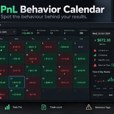 "PnL Behavior Calendar" 标识