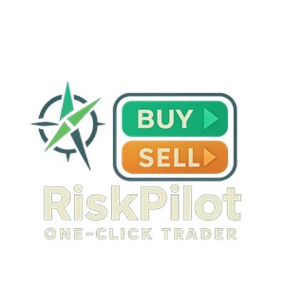 "RiskPilot One-Click Trader - DEMO" logo