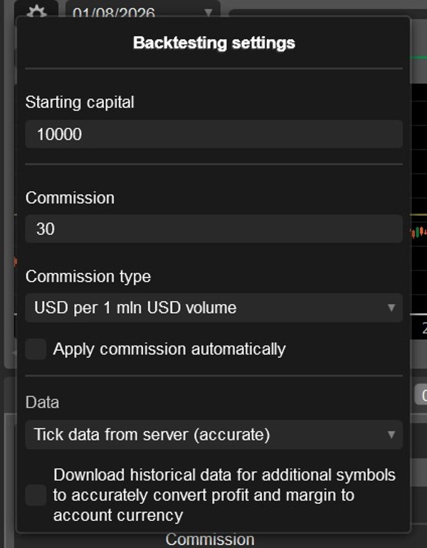 Trading product for Price Action Trading Bot Pro cBot Position Sizer Fixed Lot, image 4