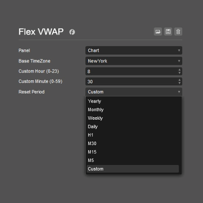 "Flex VWAP v1.0.1" logo