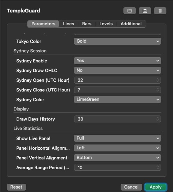 Trading product for Quantina TempleGuard Indicator Indicator Key Levels Market Structure, image 5