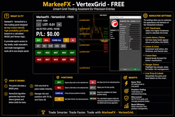 Trading product for VertexGrid - Free - Indicator Indicator Key Levels, image 2